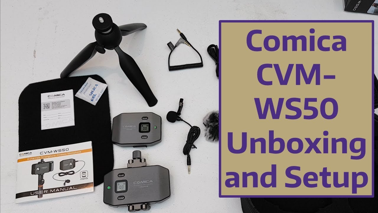 Comica CVM-WS50 Unboxing and Setup: A Wireless Lavalier Microphone for Smartphones