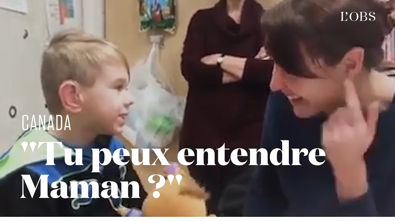 Dylan, 4 ans, entend pour la première fois et c'est sa maman qui lui parle