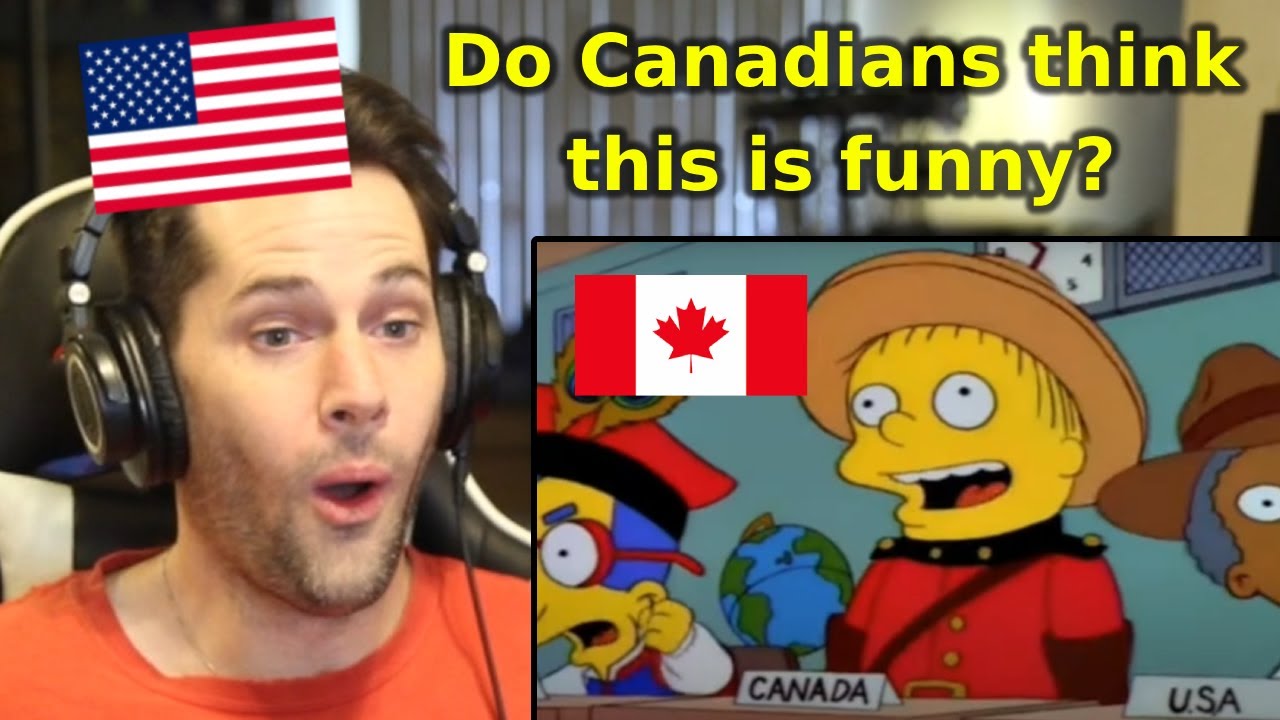 American Reacts to Canada References in the Simpsons