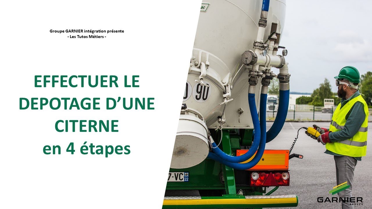 Tuto métier - EFFECTUER LE DEPOTAGE D'UNE CITERNE en 4 étapes