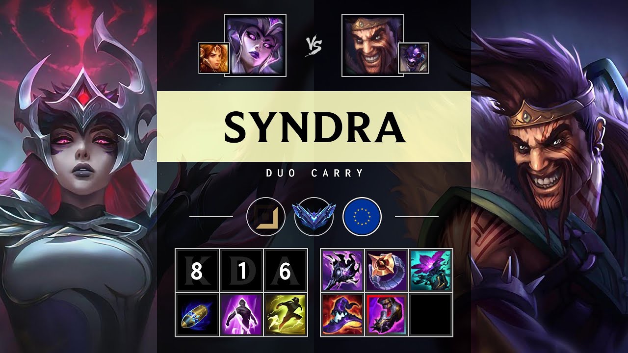 Syndra Carry vs Draven - EUW Diamond Patch 25.18