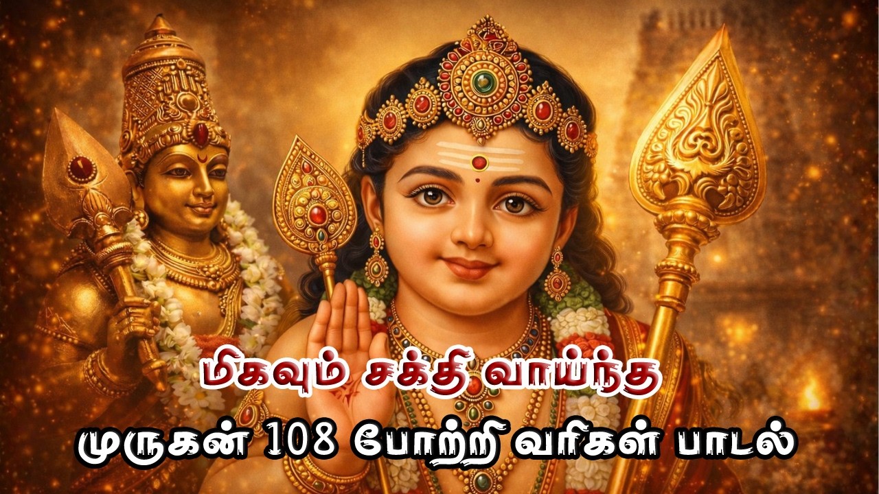 முருகன் 108 போற்றி I தினமும் ஒருமுறை கேட்டால் போதும் நினைத்த காரியம் எல்லாம் வெற்றிதான் #bakthi