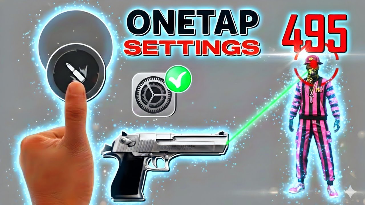 Desserte Eagle One Tap Trick & Settings 🔥 | 100% Working Auto Headshot