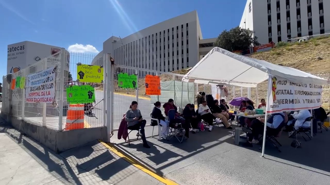 ZAC: Trabajadores de salud de Zacatecas paralizan las actividades gubernamentales
