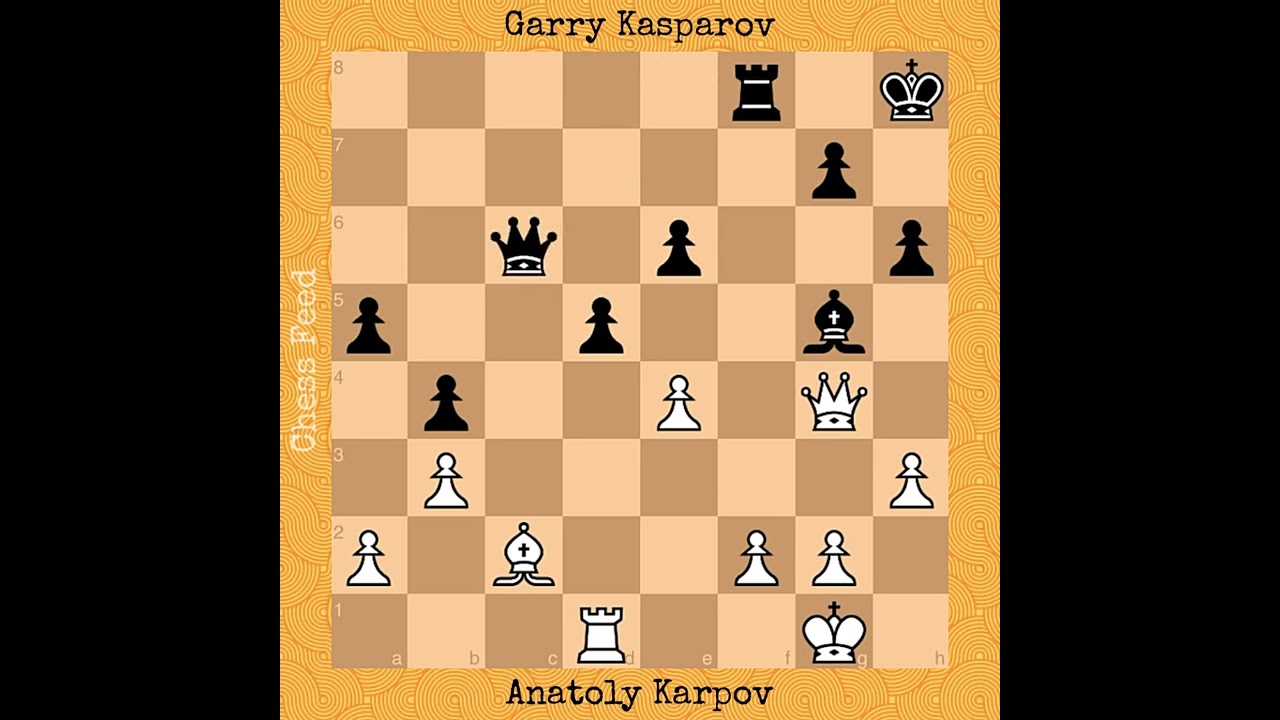 Anatoly Karpov vs Garry Kasparov, 1985 #chess #chessgame
