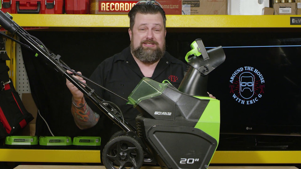 Greenworks Pro 60-Volt 20-in Single-Stage Cordless Electric Snow Blower (1-Battery Included)