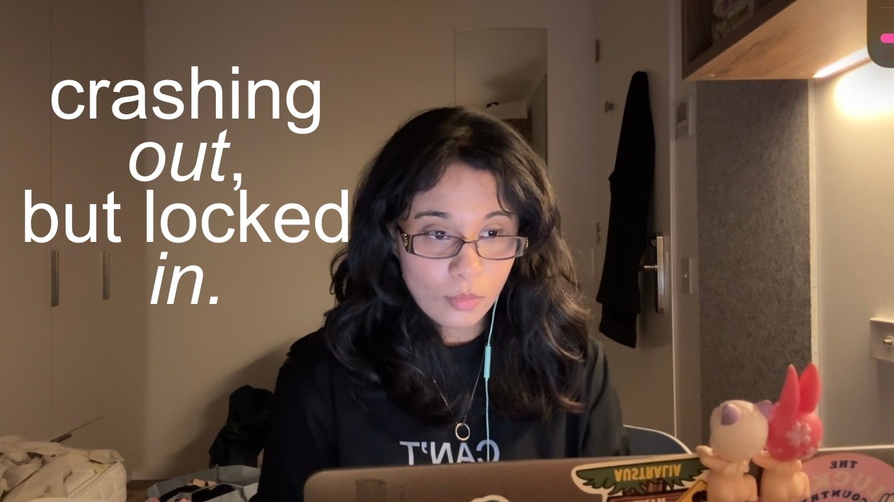 LATE NIGHT STUDY VLOG 💤&nbsp;taking my hardest classes ever & writing my debut novel {lock in with me}