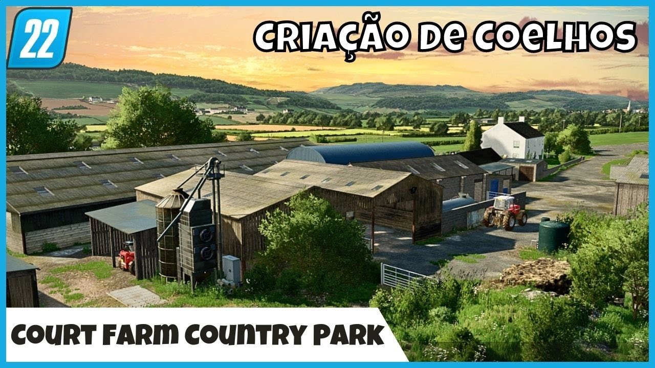 Criação de COELHOS no Mapa Court Farm Country Park Relevo Real Culturas Novas Farming Simulator 22