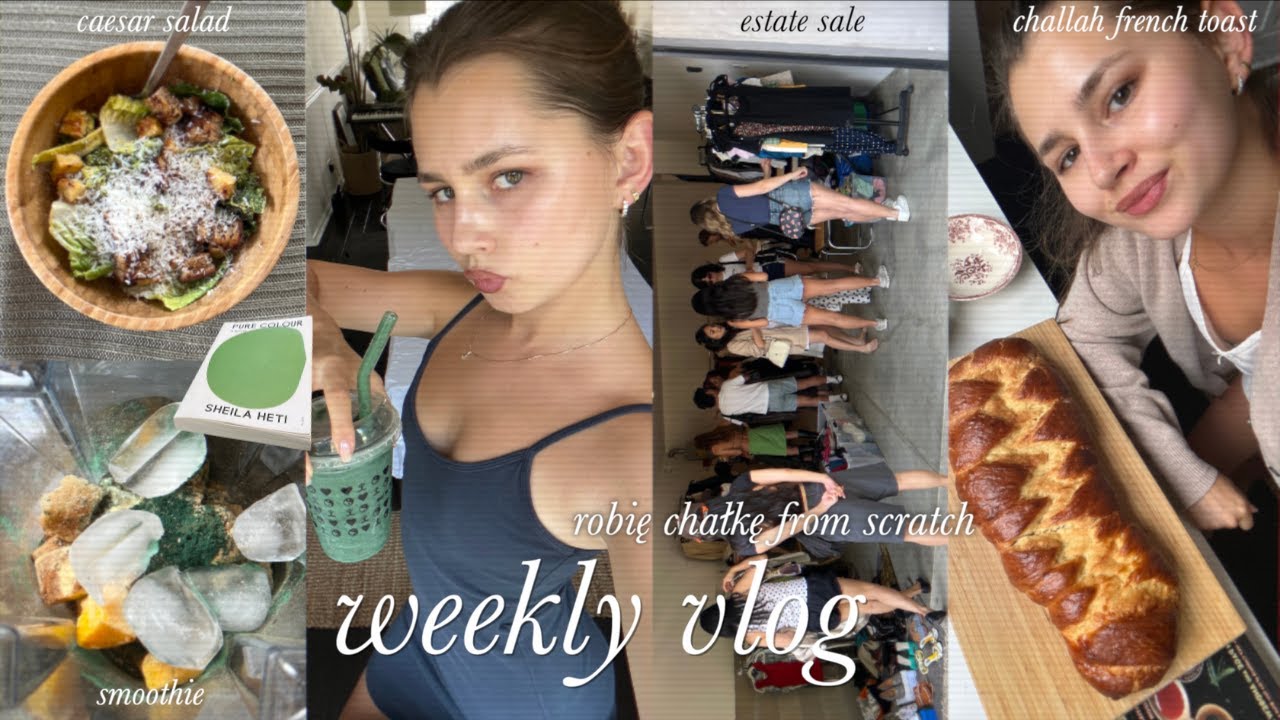 chałka z dzieciństwa, ulubione przepisy, estate sale & bieganie | weekly vlog