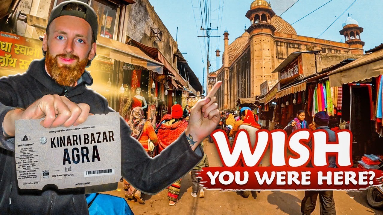 Exploring a Local Indian Market (Kinari Bazar Agra) 🇮🇳 Wish You Were Here?