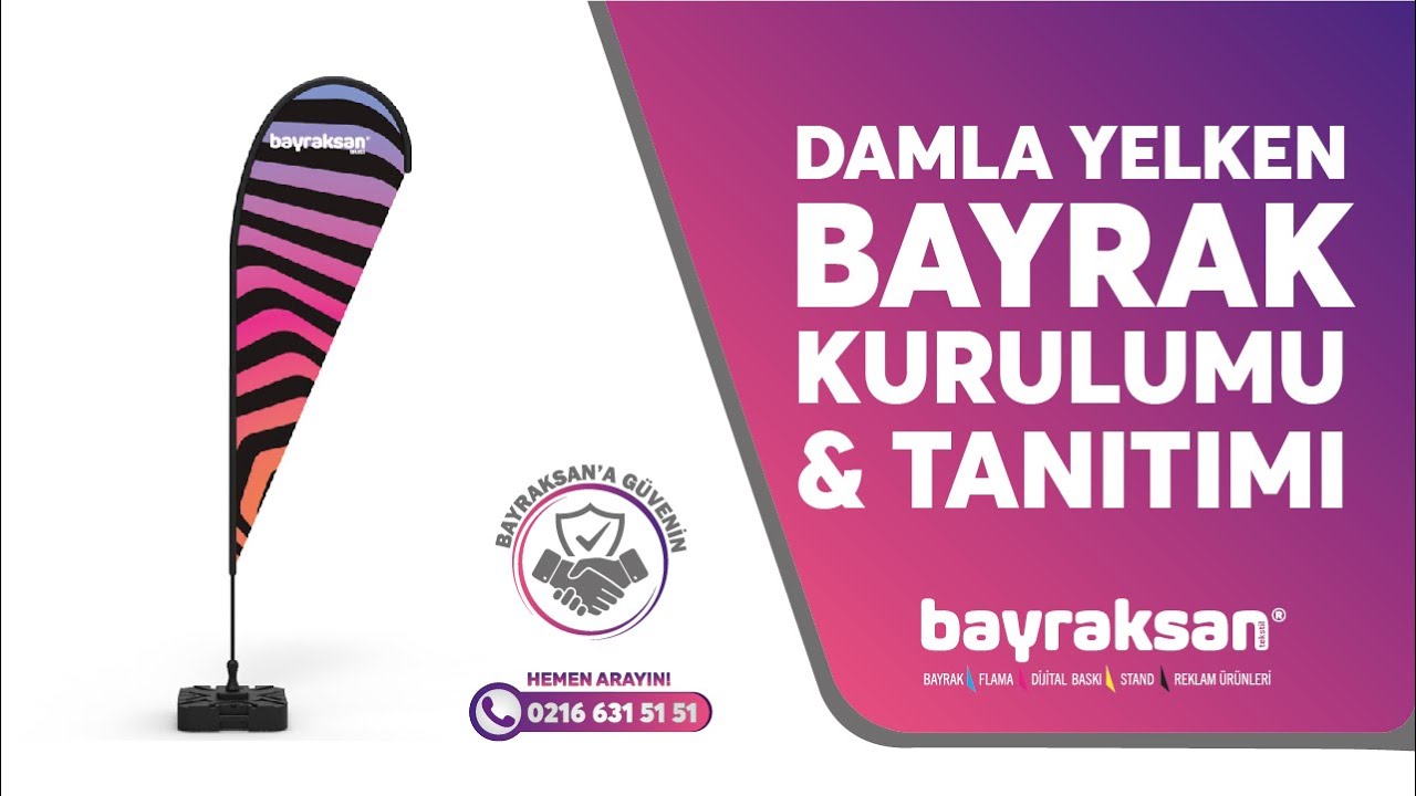 Damla Tipi Yelken Bayrak | |Olta Bayrak | Plaj Bayrakları | Reklam Bayrak | Dükkan Önü Bayrak