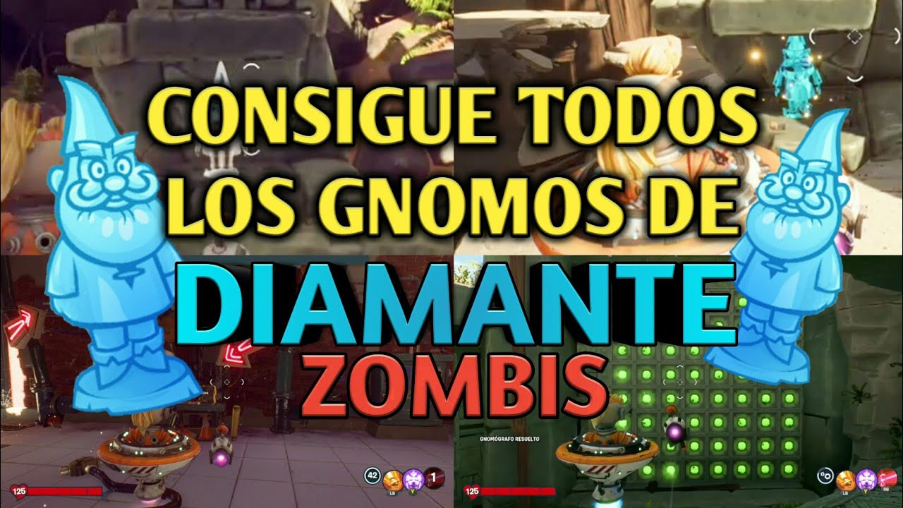 BOSQUE RAROSO TODOS LOS GNOMOS DE DIAMANTE Plants vs Zombies Battle For Neighborville