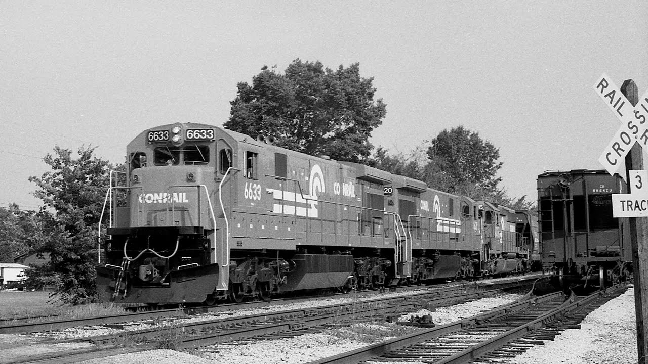 Classic Conrail from the 90's  Conrail Wabash to Marion, IN