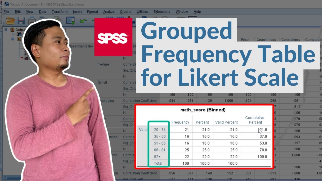 Как создать сгруппированную таблицу частот в SPSS (пошаговое руководство)