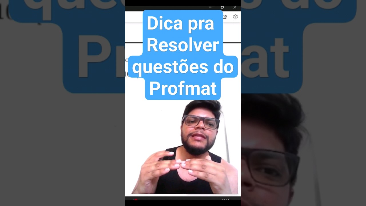 Dicas para resolver quest&otilde;es de Matem&aacute;tica do Profmat #profmat #matematica #shorts