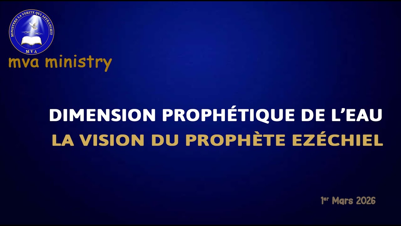 Dimension Prophétique de l'eau: La vision du prophète Ezéchiel