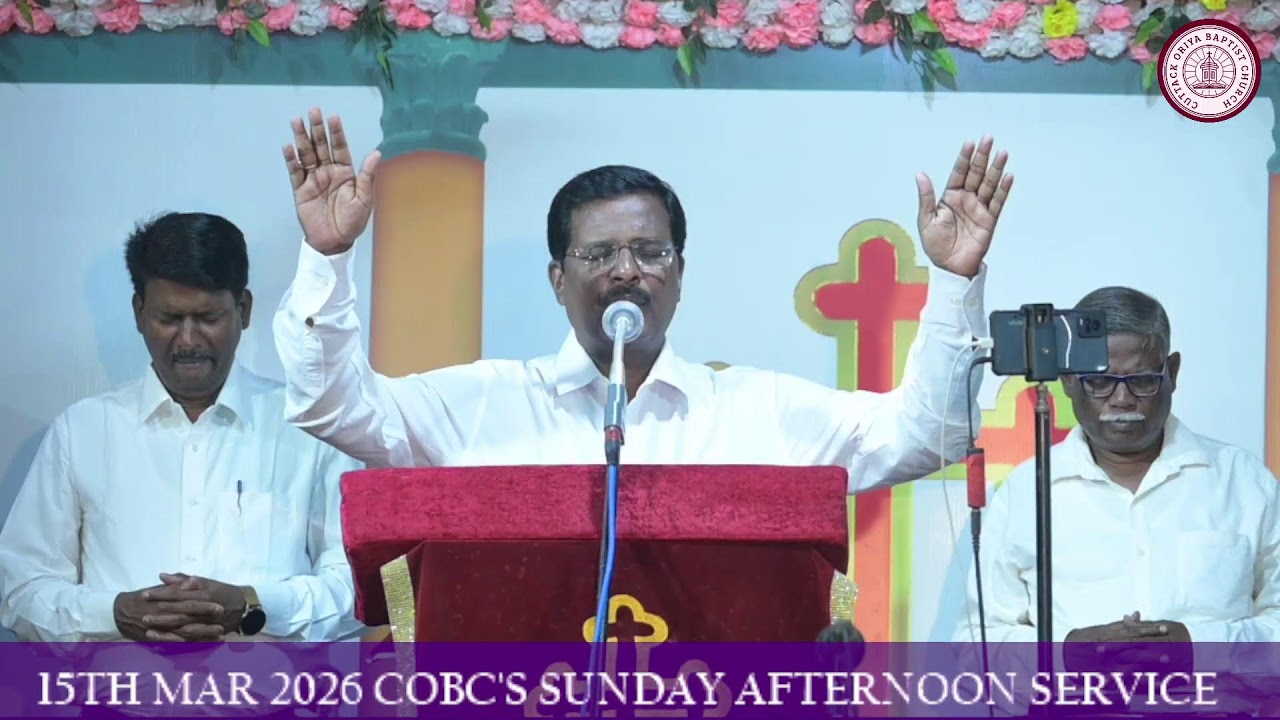 15TH MAR 2026 COBC'S SUNDAY AFTERNOON SERVICE