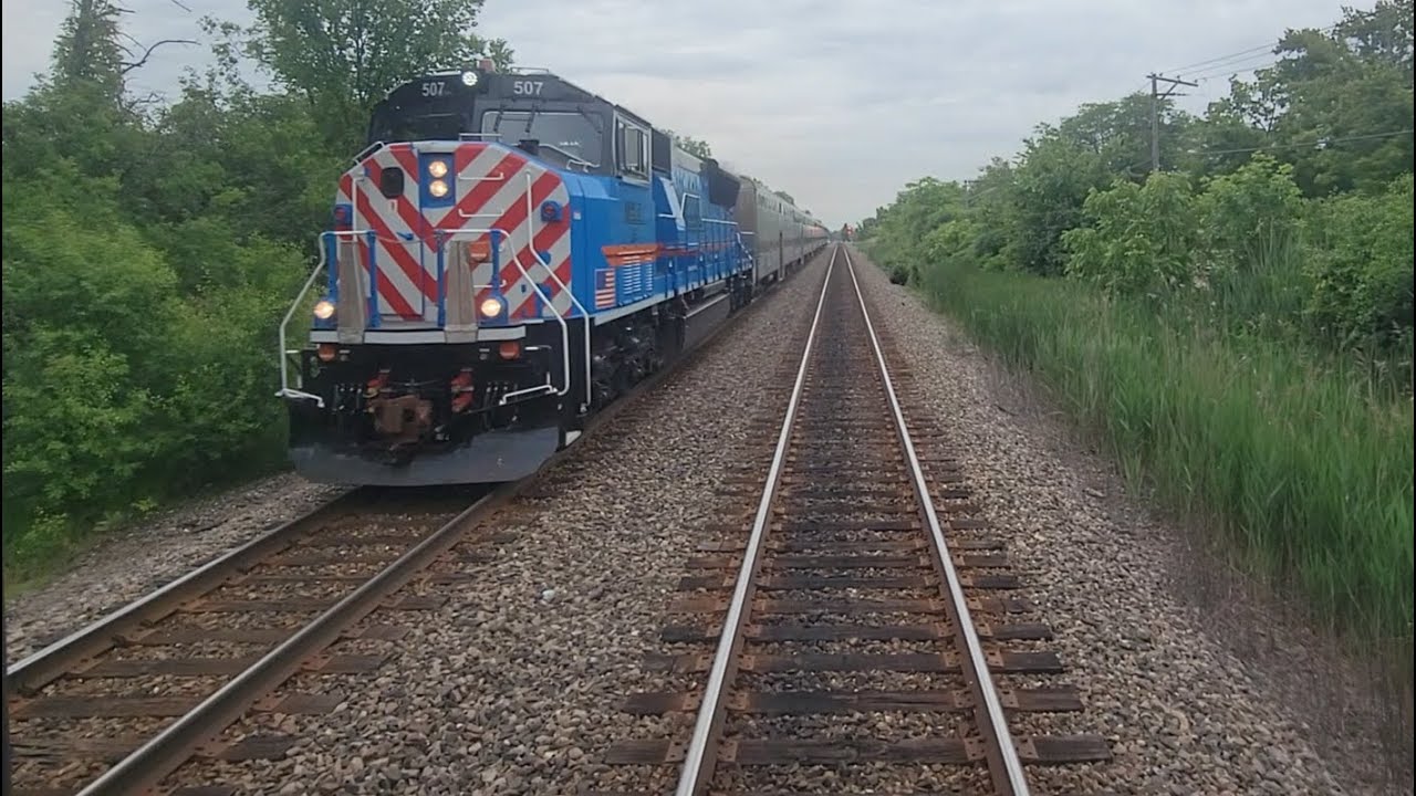 Railfanning Metra's SD70MACH 502 | Then full ride MD-N line from Fox Lake to union station | 6/8/24