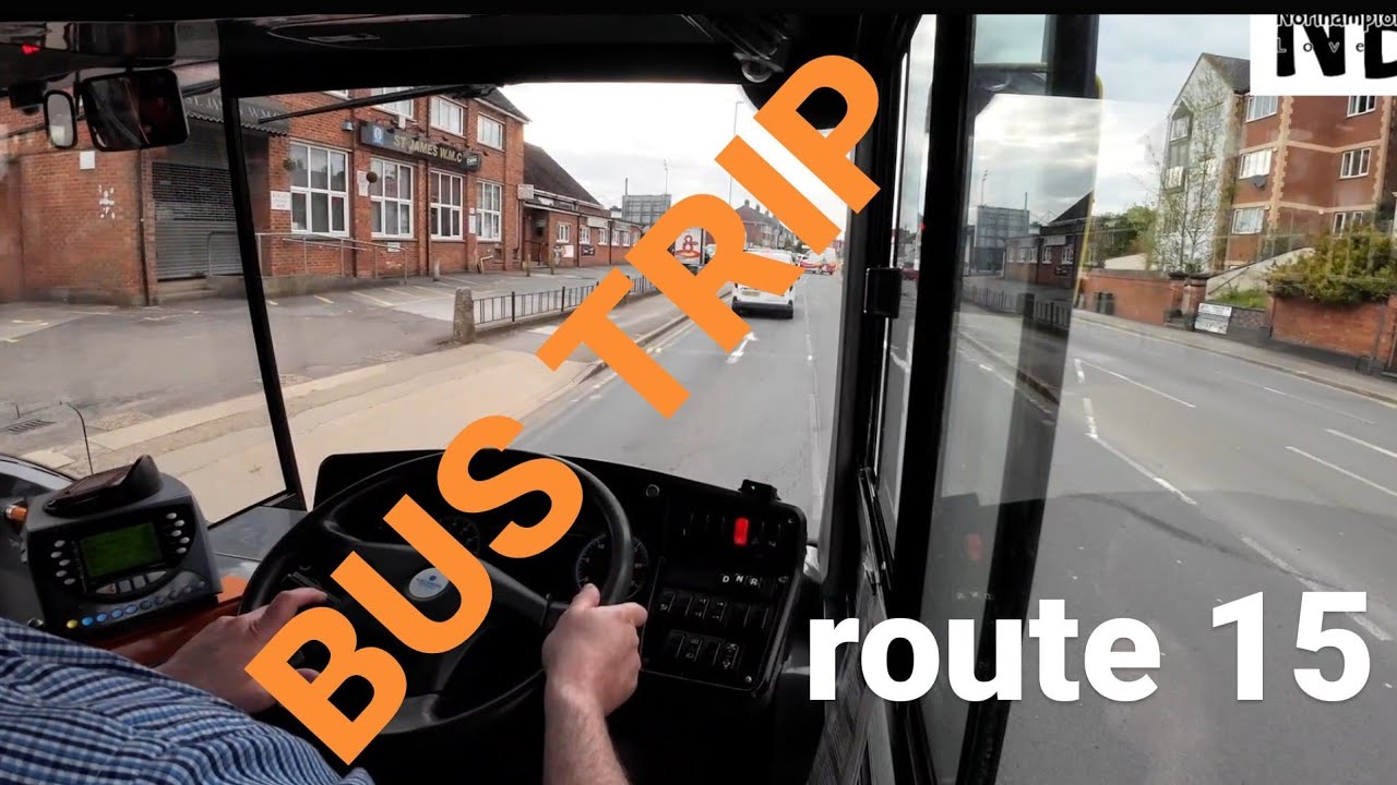 Northampton bus route 10536, bus route 15 St Giles Park