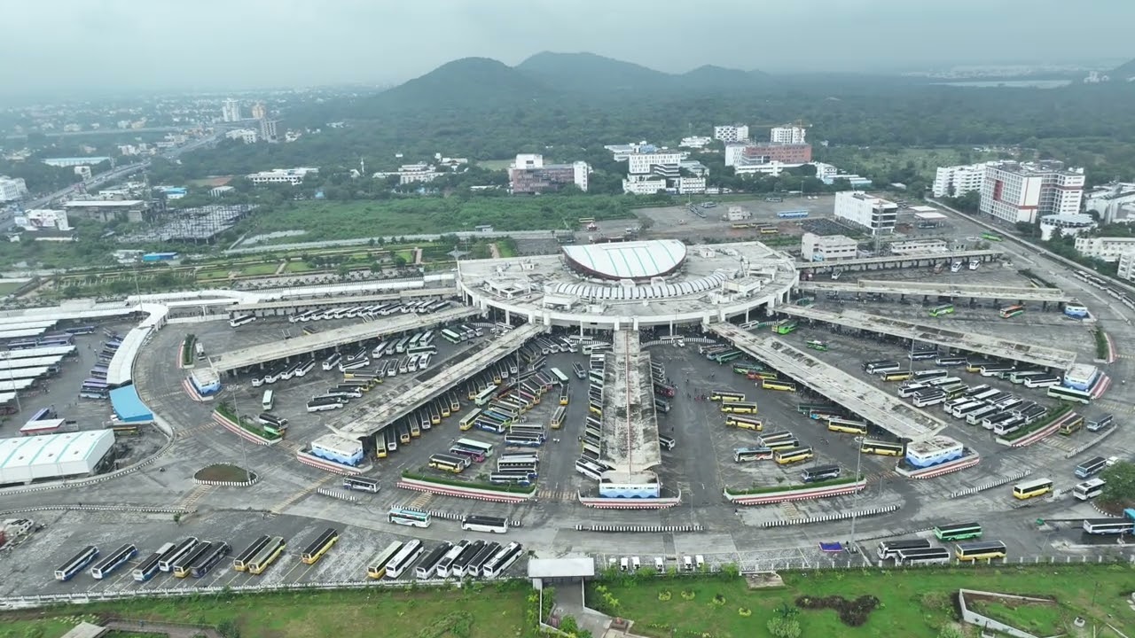 CHENNAI KILAMBAKKAM NEW BUS STAND DRONE SHOT (NAGU FILM MAKERS)