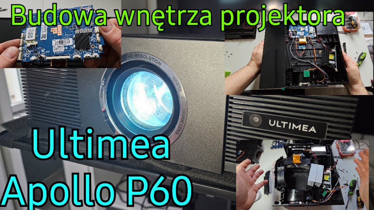 Ultimea Apollo P60 - analiza budowy wnętrza projektora Led Lcd - 