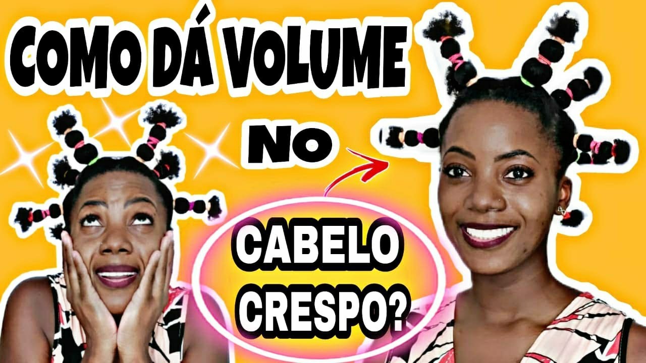 VEJA COMO DAR VOLUME NO CABELO CRESPO CURTO SEM USAR SECADOR