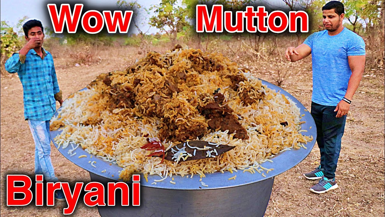 SPECIAL DUM MUTTON BIRYANI COOKING RANGERS STYLE IN JUNGLE