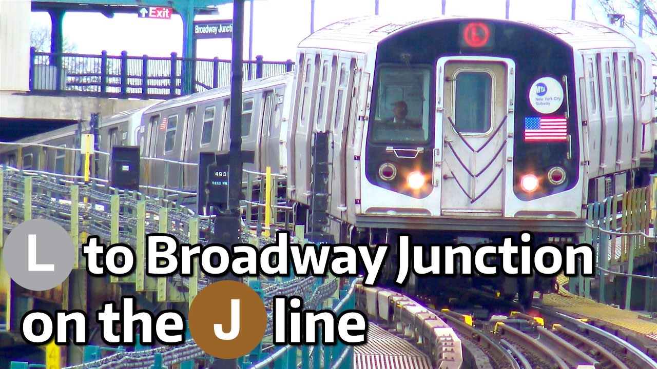 ⁴ᴷ L Trains terminating at Broadway Junction on the J Line