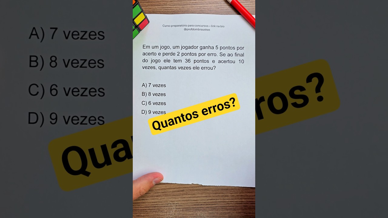 Interpreta&ccedil;&atilde;o na matem&aacute;tica #concursos #educa&ccedil;&atilde;o