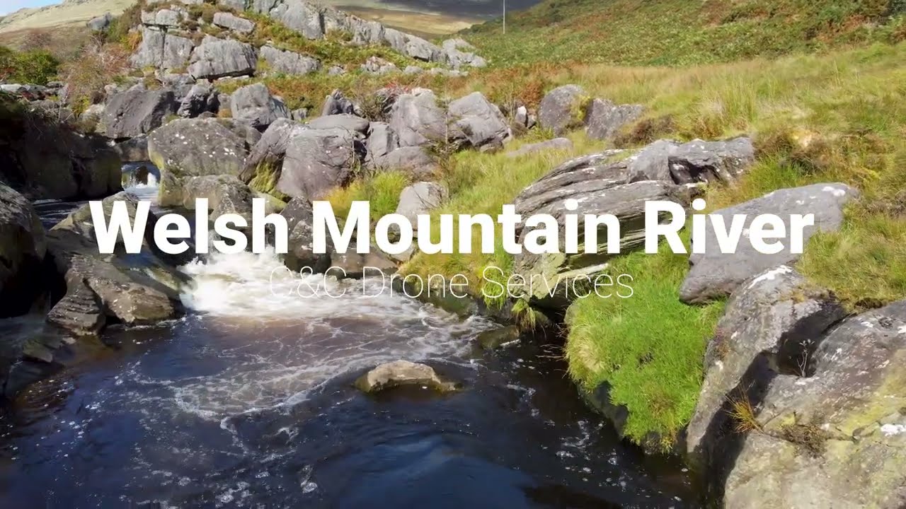 Breathtaking Welsh Mountain River Drone Footage | C&C Drone Services