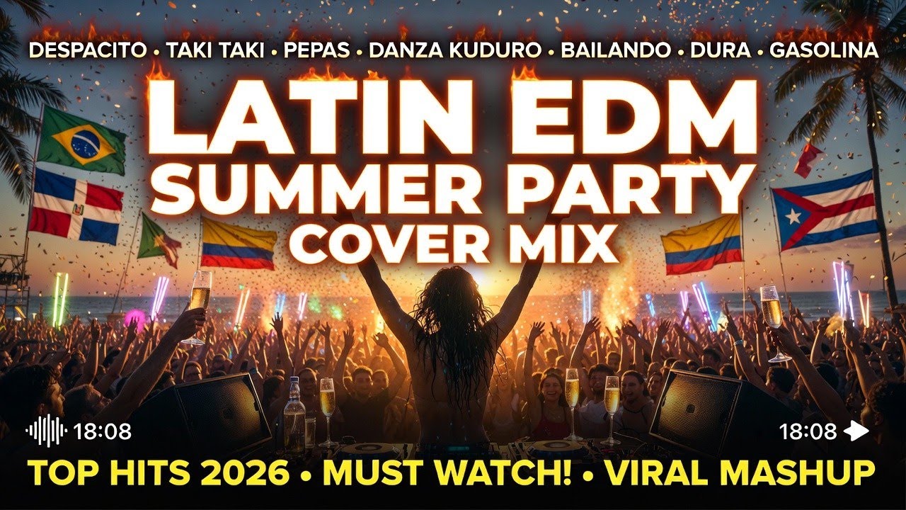 Fiesta Latina Playa Nocturna 2026 🔥 DJ Live Bonfire Session | Reggaeton Vibes