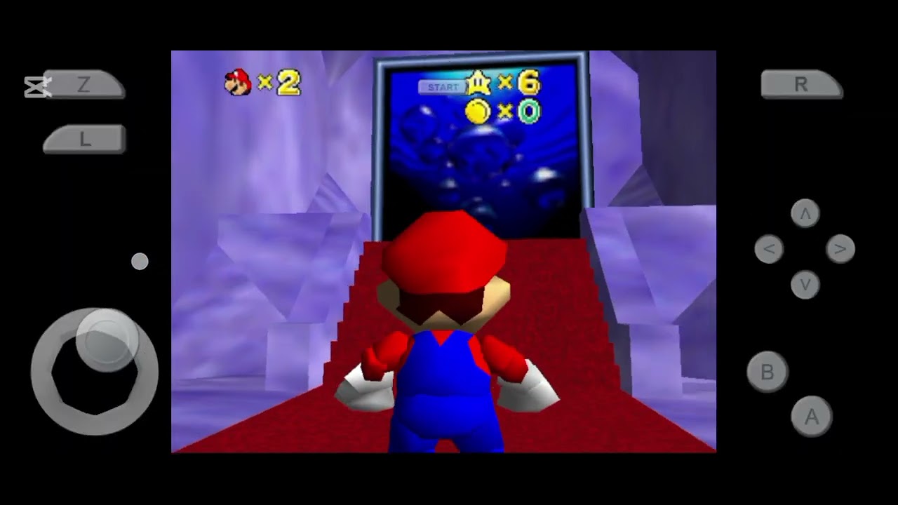 Jugando la beta de súper Mario 64 