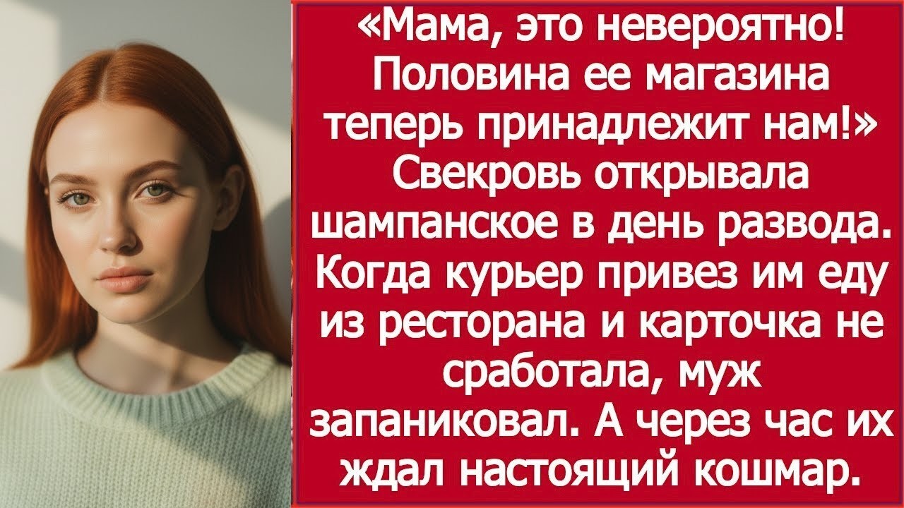 «Мама, представляешь… Половина бизнеса жены у нас!» — муж торжествовал после развода