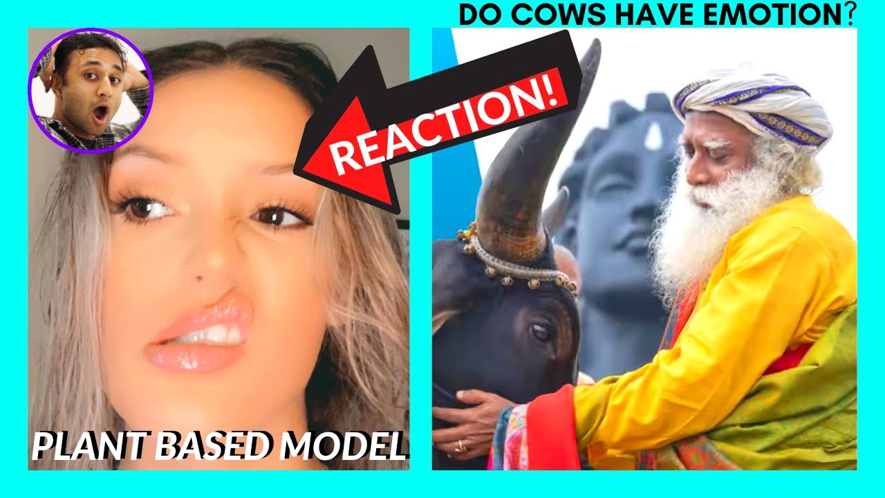 PLANT-Based MODEL Reacts to *SADHGURU* on COWS! | SADHGURU REACTION | Yogi VISH Reacts