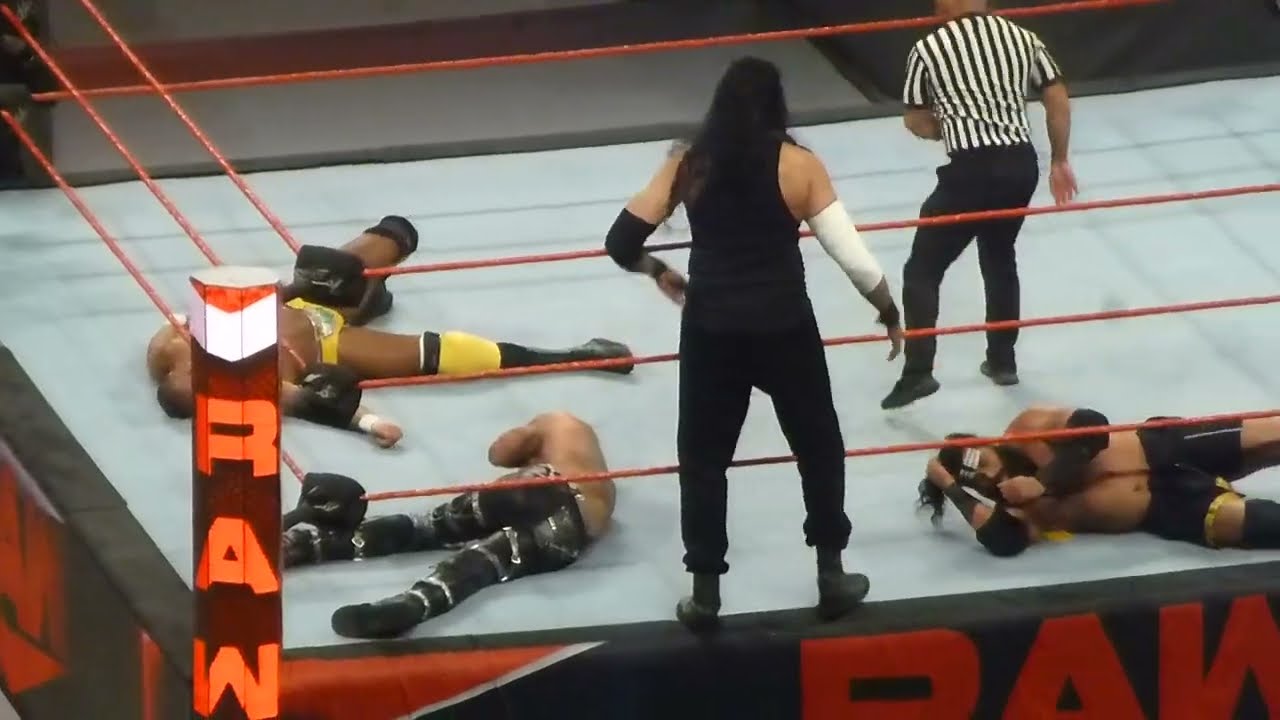 John Cena and Damian Priest vs Jinder Mahal and Veer w/Shanky (Dark Match) at WWE Raw
