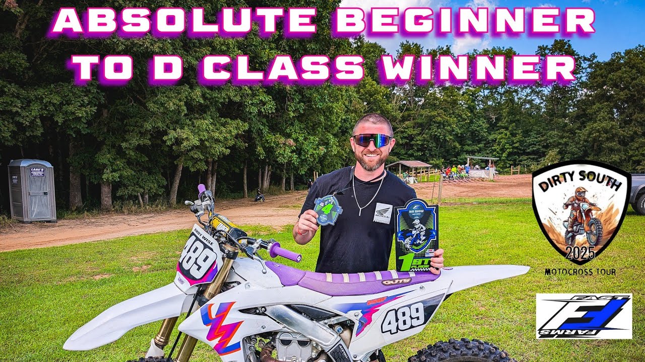 WINNING MY FIRST RACE [D Class racing at Fast Farms MX]