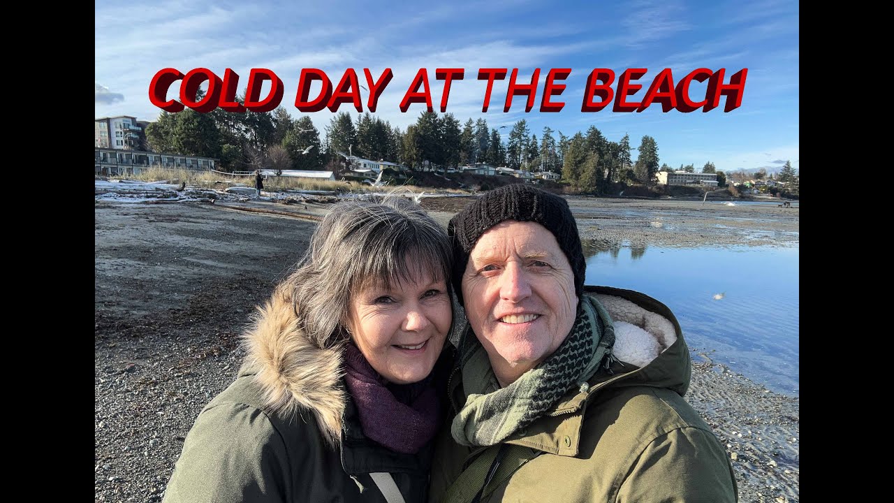 Winter beach walk