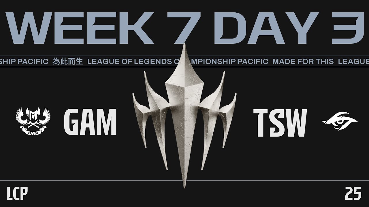 [EN] GAM vs TSW | 2025 LCP Season Finals Week 7 Day 3