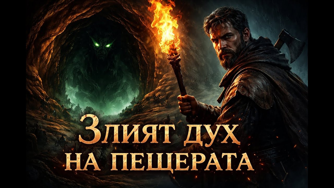Злият дух на пещерата | Мрачен фентъзи разказ за страх и мълчание