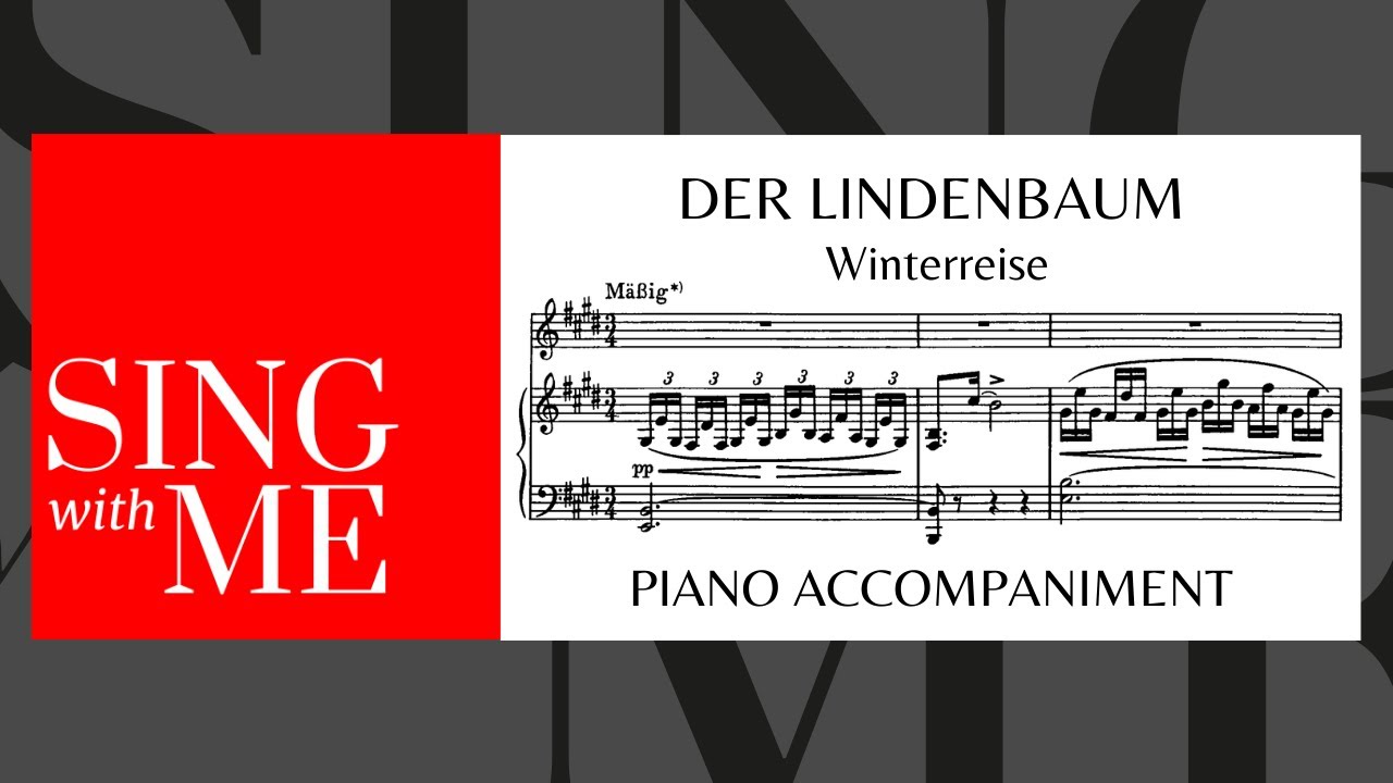 Der Lindenbaum - Accompaniment E major - Winterreise - Schubert
