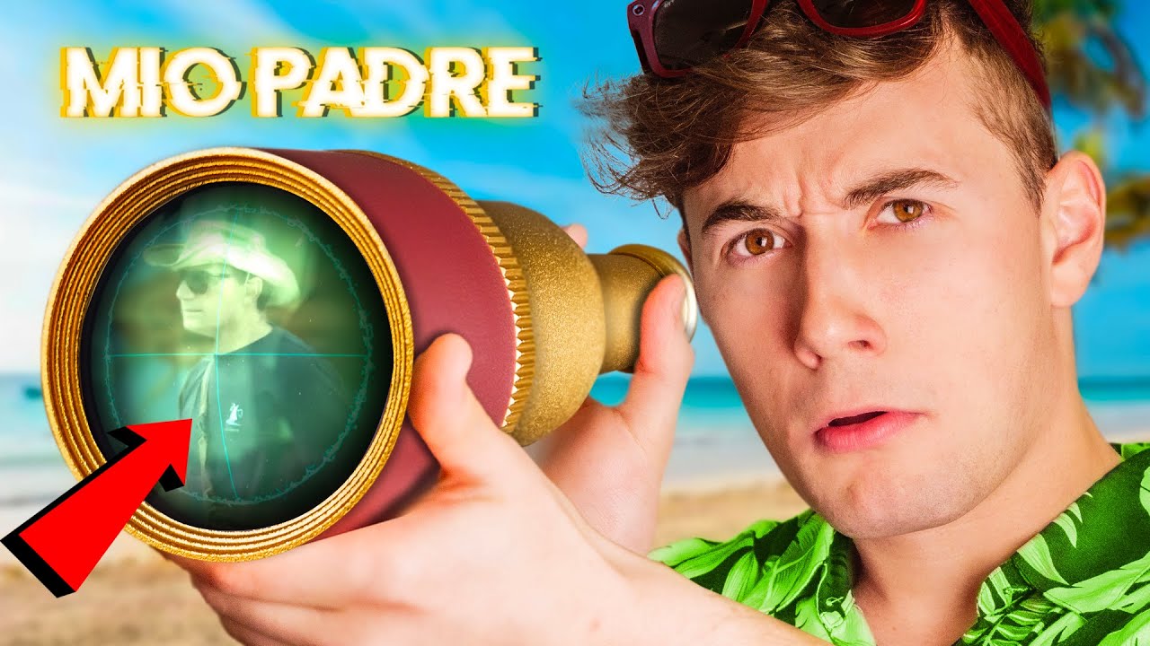 SPIO MIO PAP&Agrave; in VACANZA di NASCOSTO!!
