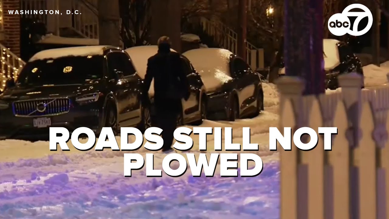 Snow cleanup delays leave DMV residents stuck days after storm