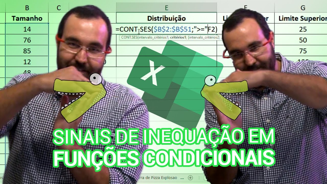 Sinais de Inequação em Funções Condicionais