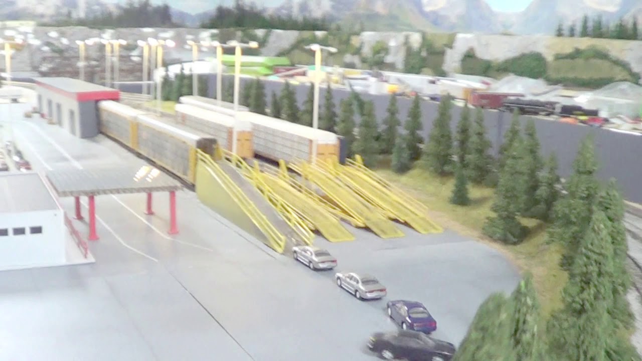 Magnorail Completed Auto Rack Loading Scene  Sneek Preview.