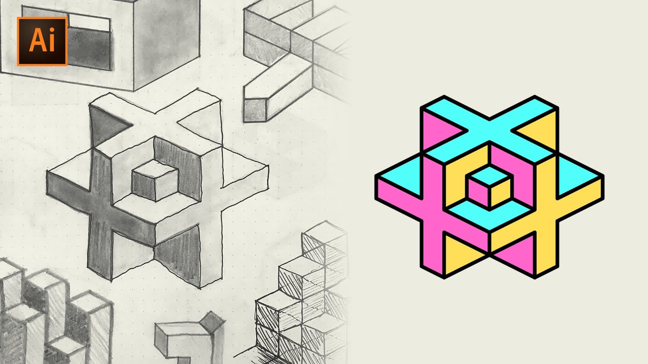 3D Isometric Illustration in Adobe Illustrator 2022