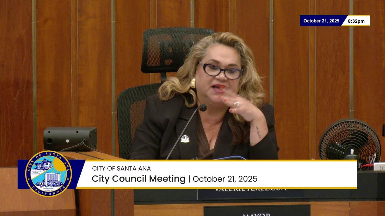 Santa Ana City Council Meeting - October 21, 2025 (ENGLISH)