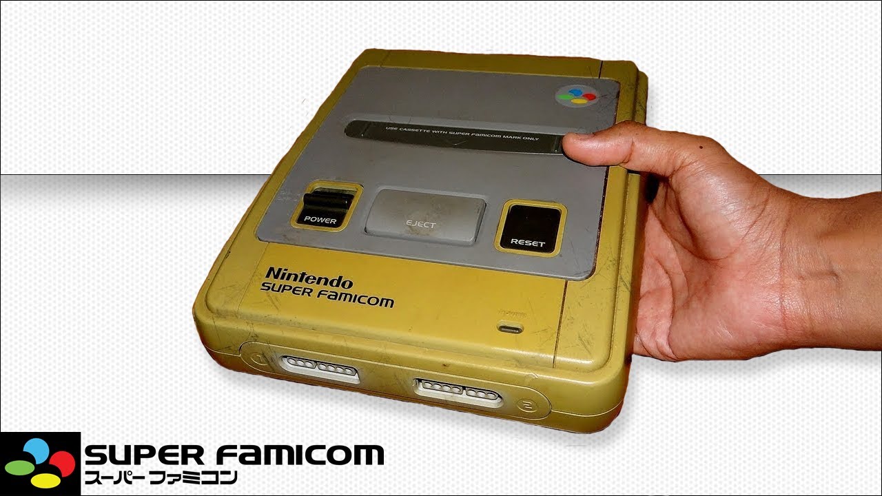 Restoring Super Famicom   Restoration old Nintendo SFC Yellow