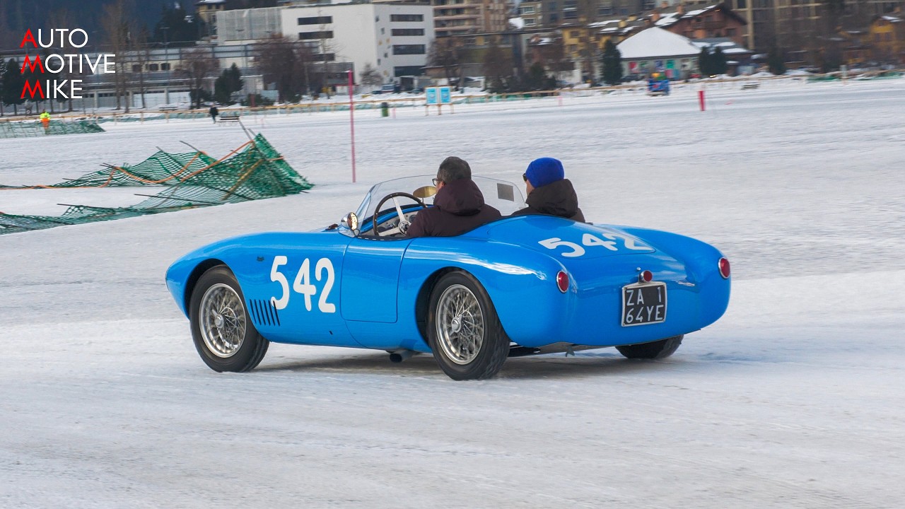 1954 Osca MT4 1500 driving at The ICE St. Moritz
