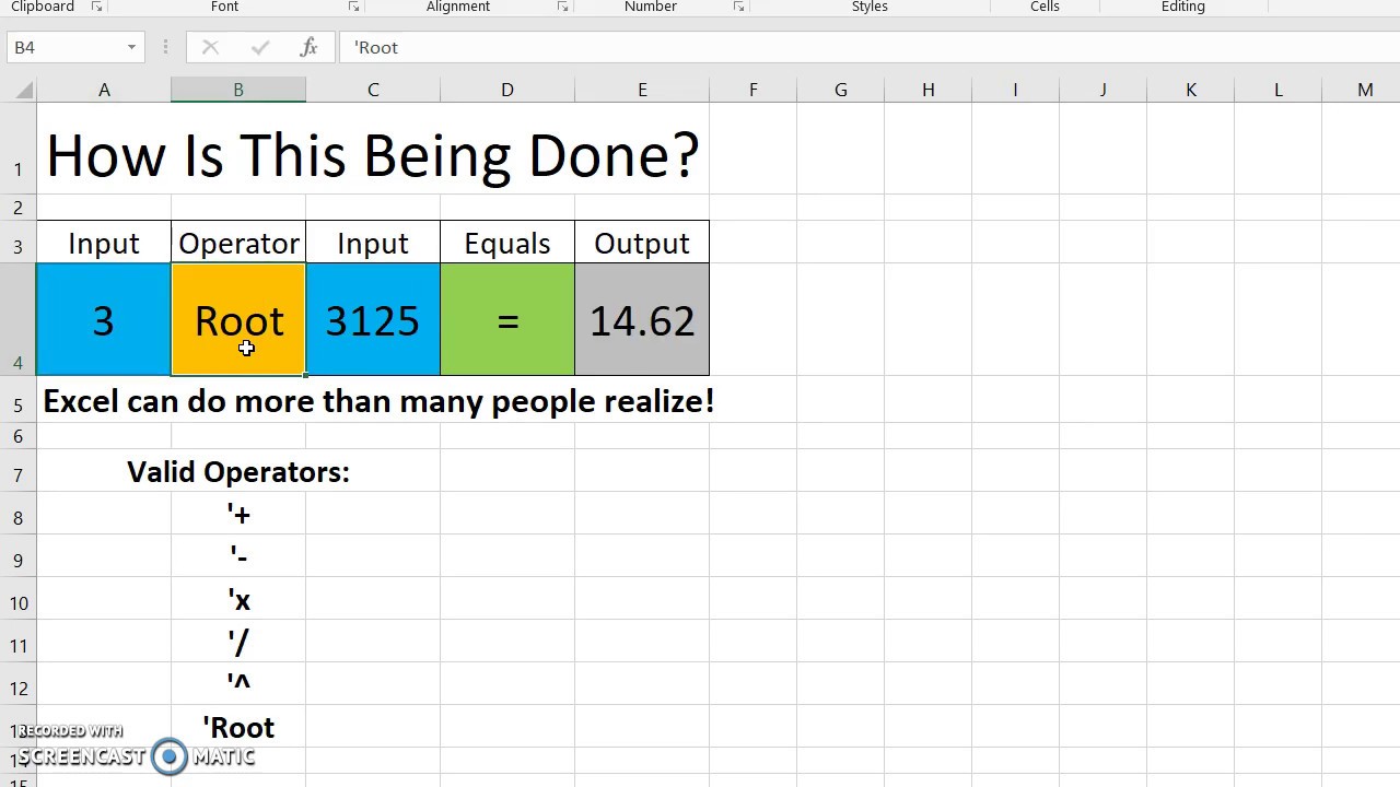 EXCEL: Controlling Excel