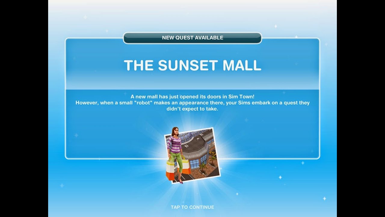 Sims Freeplay | Sunset Mall Quest